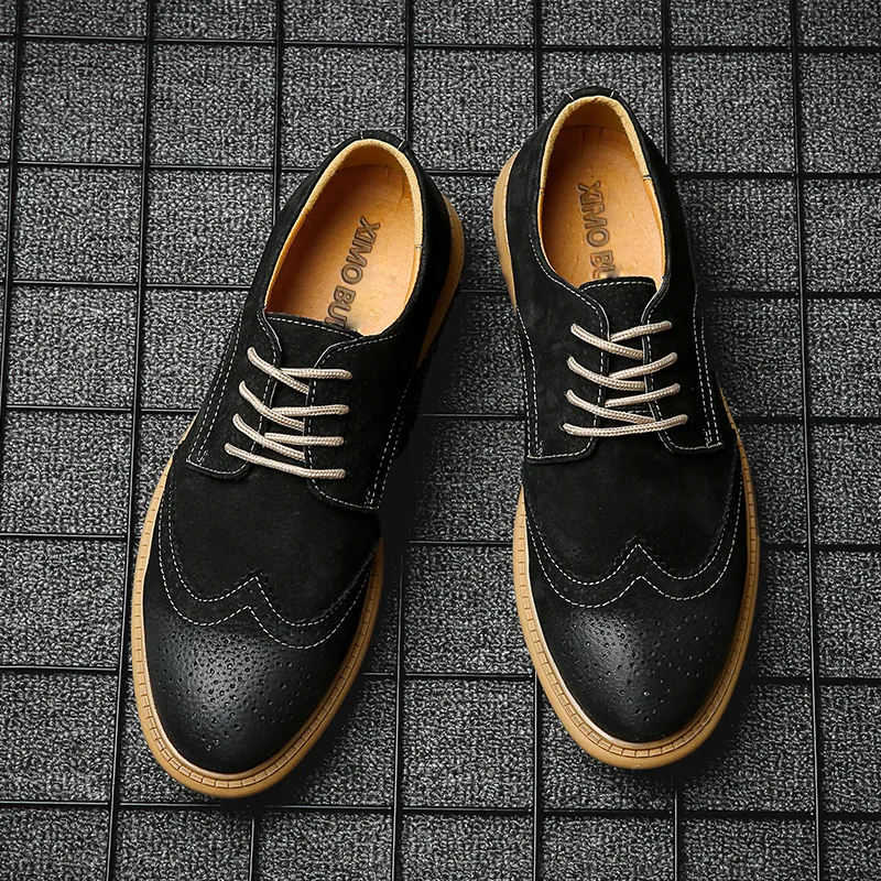 XIMO BULL Men's Casual Shoes Men Low Top Black-1