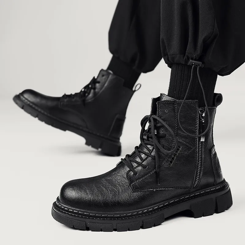 XIMO BULL Short Martin Boot Men's Black-1