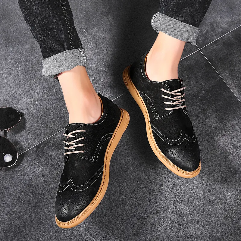 XIMO BULL Men's Casual Shoes Men Low Top Black-4