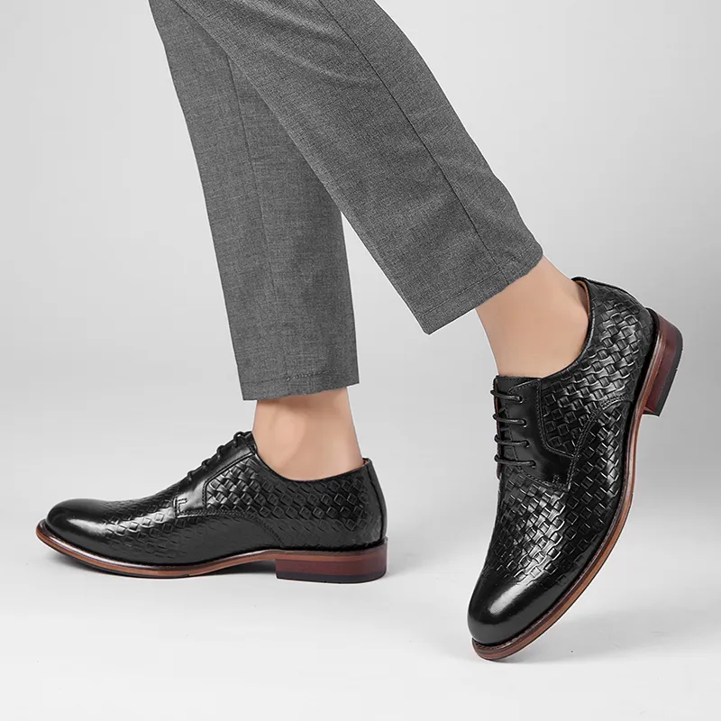 XIMO BULL Dress Shoes Men Low Top Black-3
