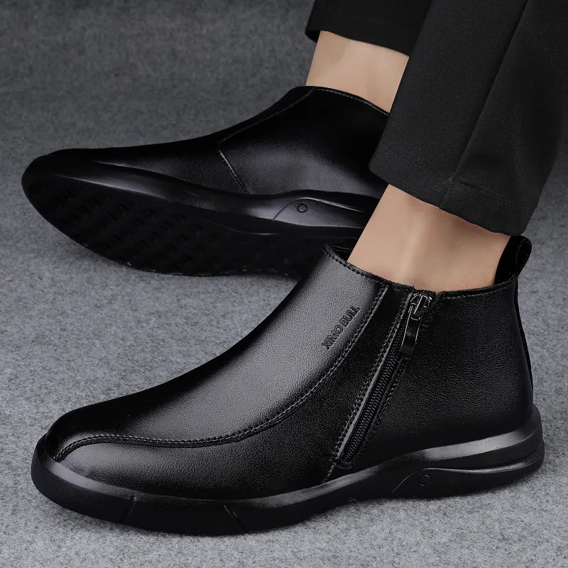 XIMO BULL Ankle Boots Men's Black-3