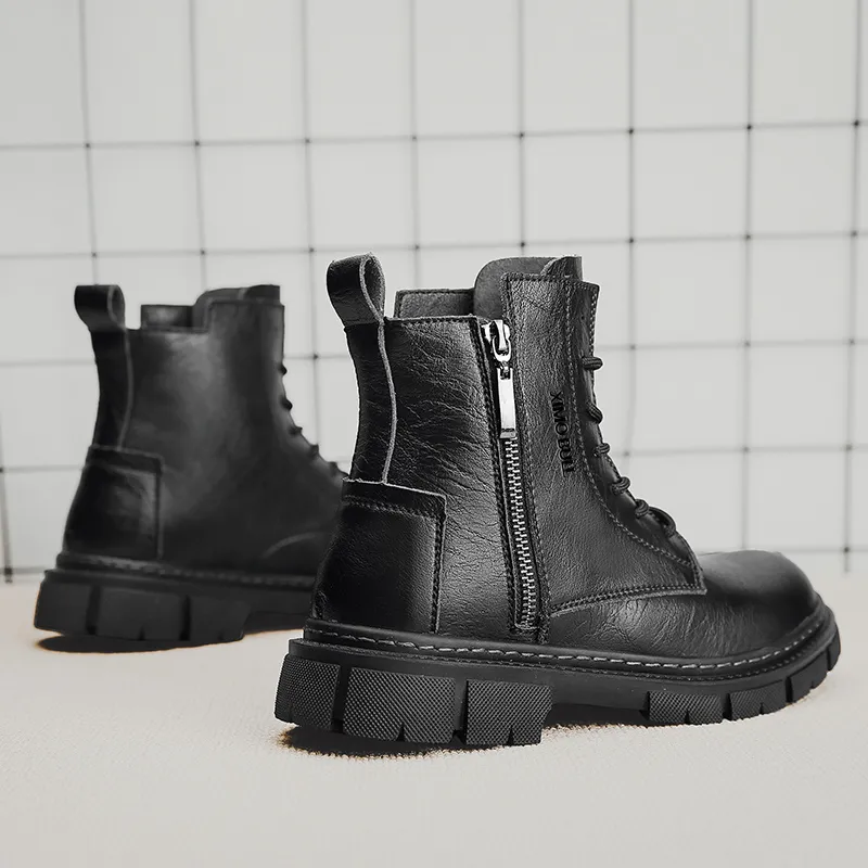 XIMO BULL Short Martin Boot Men's Black-4