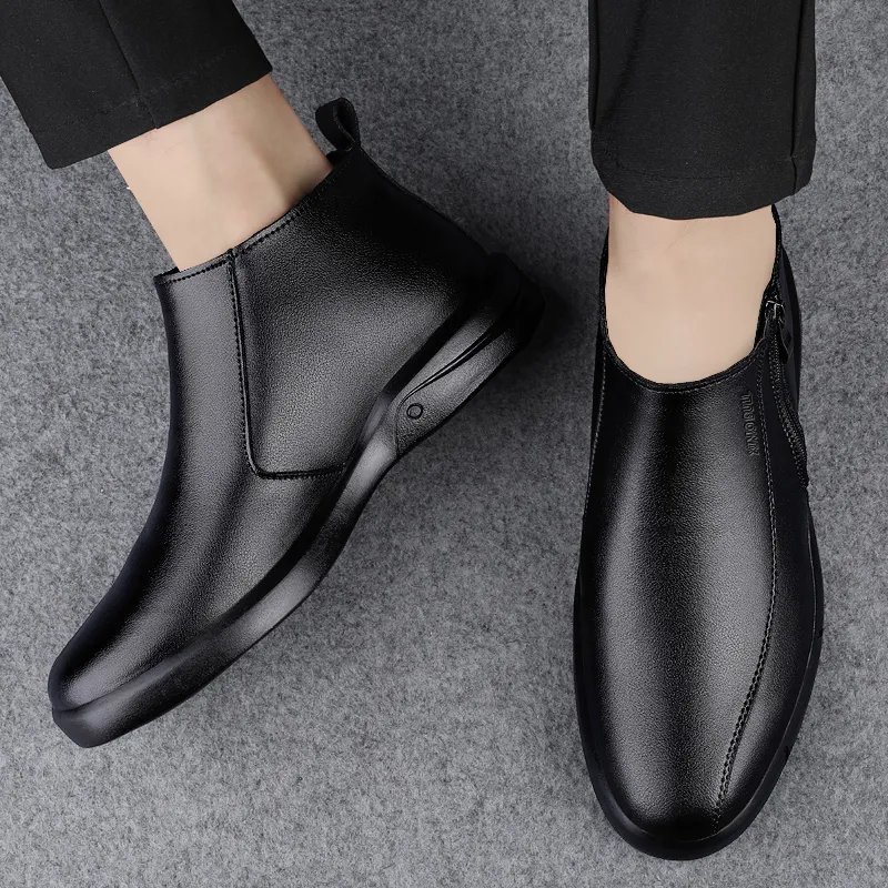 XIMO BULL Ankle Boots Men's Black-1