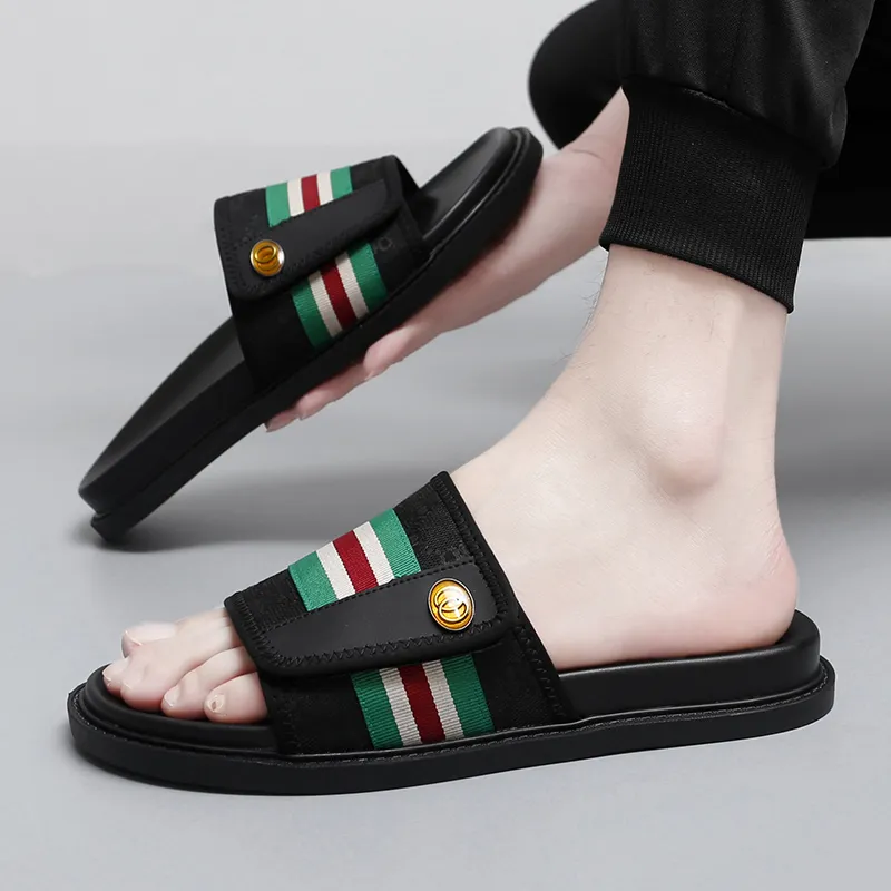 XIMO BULL Composite Sole Slide Slippers Men's Black-2