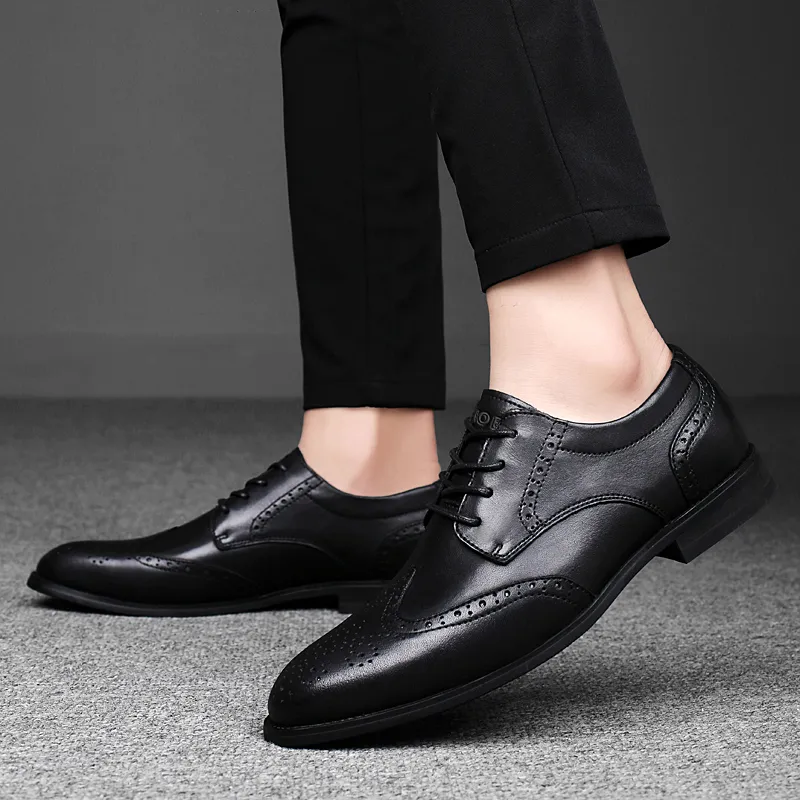 XIMO BULL Dress Shoes Men Low Top Black-3