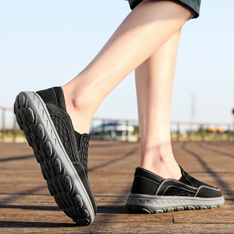 XIMO BULL Slip Resistant Cushioning Abrasion Resistant Breathable Lightweight Low Top Casual Shoes Unisex-5