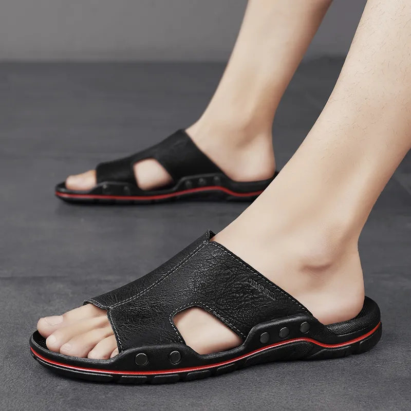 XIMO BULL Rubber Sole Stud Slip Resistant Slide Slippers Men's-2