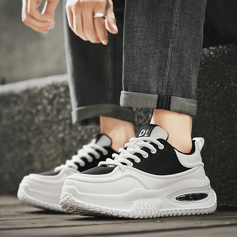 Grumpy Ram Height Increasing Wear-Resistant Slip-Resistant Low-Top Chunky Sneakers Men's-5