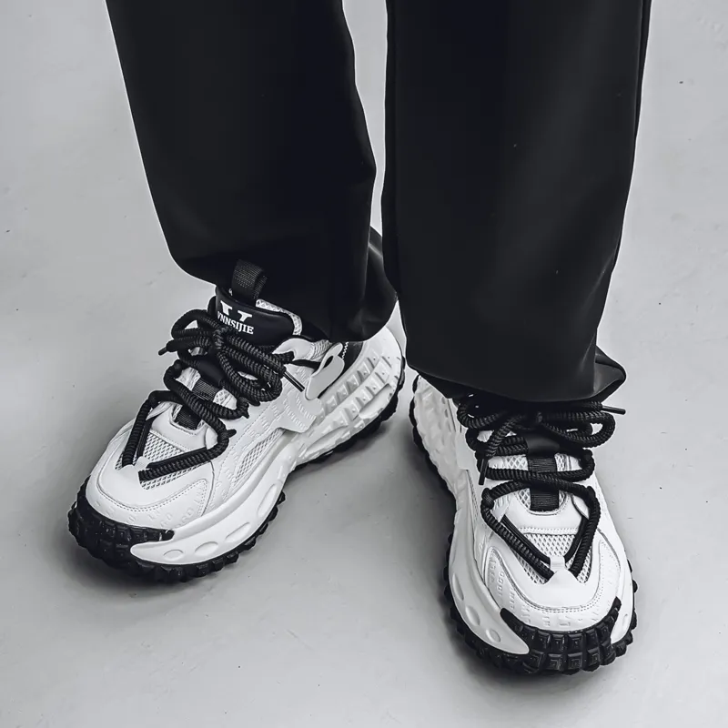 Grumpy Ram Breathable Height Increasing Low Top Chunky Sneakers Men's-10
