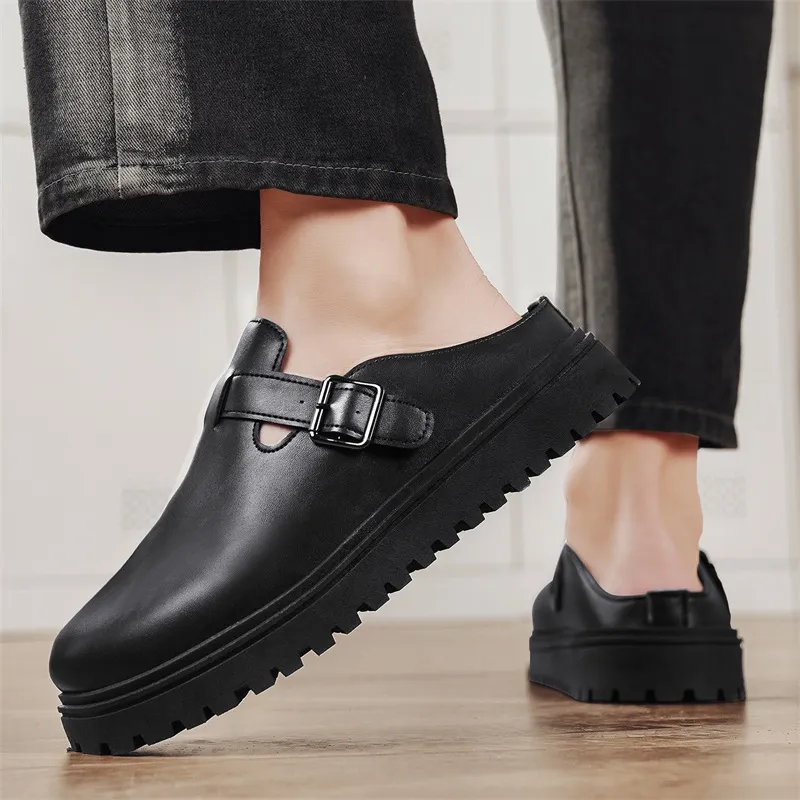 Grumpy Ram Abrasion Resistant Slip Resistant Closed Toe Slippers Men's Black-11