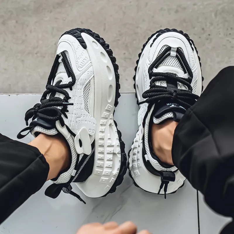 Grumpy Ram Breathable Height Increasing Low Top Chunky Sneakers Men's-7