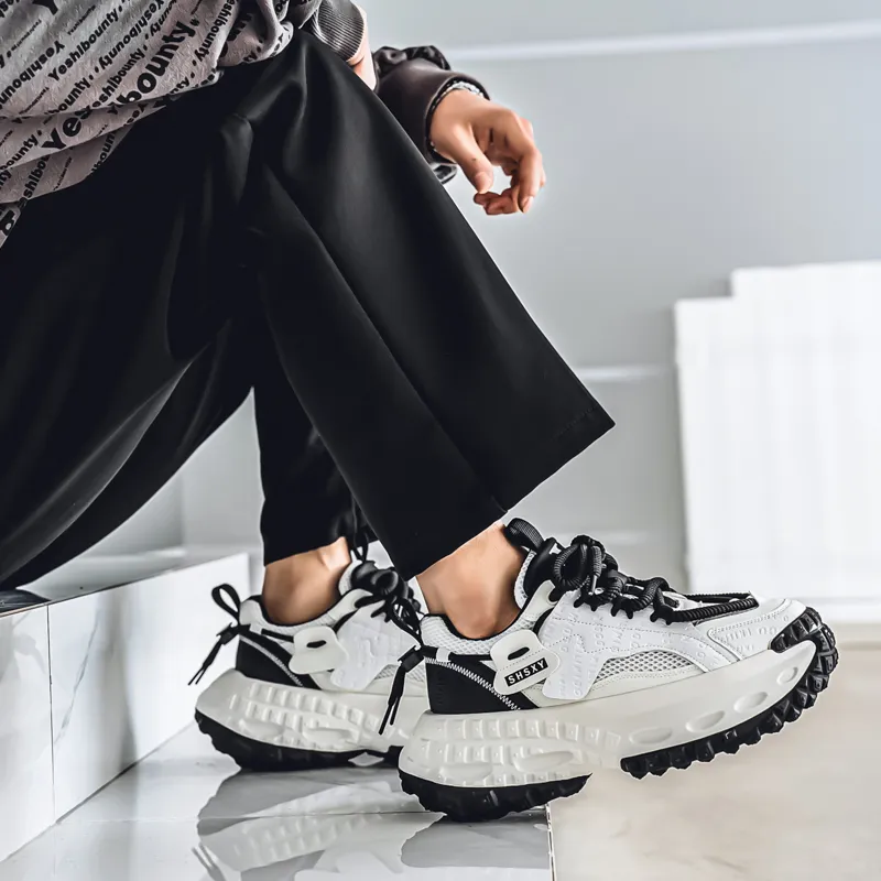 Grumpy Ram Breathable Height Increasing Low Top Chunky Sneakers Men's-6