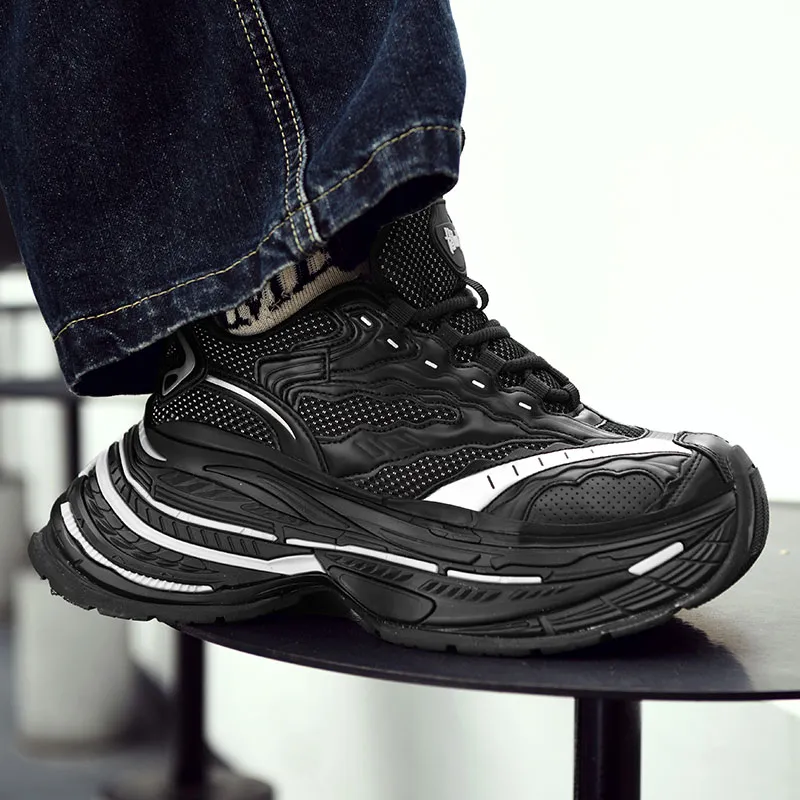 Grumpy Ram Height Increasing Slip Resistant Low Top Chunky Sneakers Unisex-16