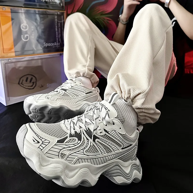 Grumpy Ram Anti-Slip And Wear-Resistant Breathable Low-Top Chunky Sneakers Men's-6