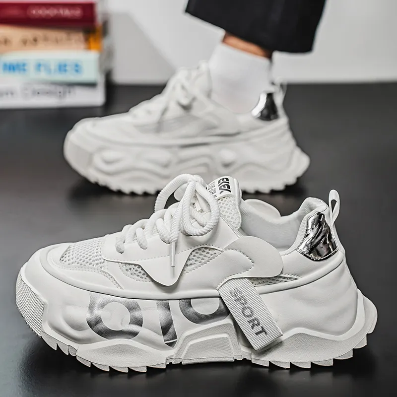 Grumpy Ram Breathable Height Increase Low Top Chunky Sneakers Men's-5