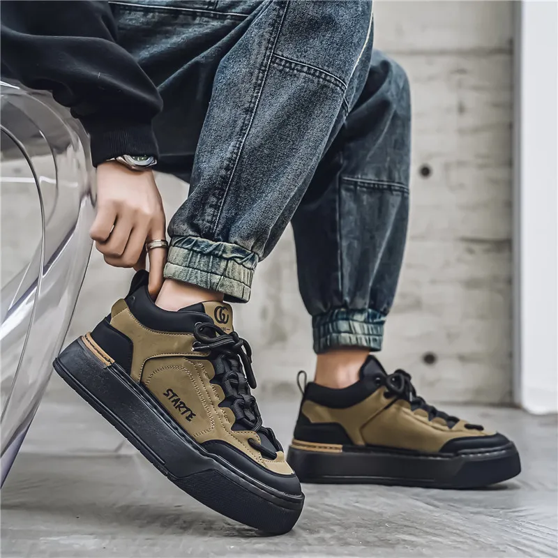 Grumpy Ram Anti-Slip Wear-Resistant Low-Top Skateboard Shoes Men's-8