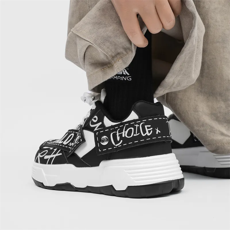 Grumpy Ram Anti Slip And Wear Resistant Height Increasing Low Top Skateboard Shoes Unisex-15