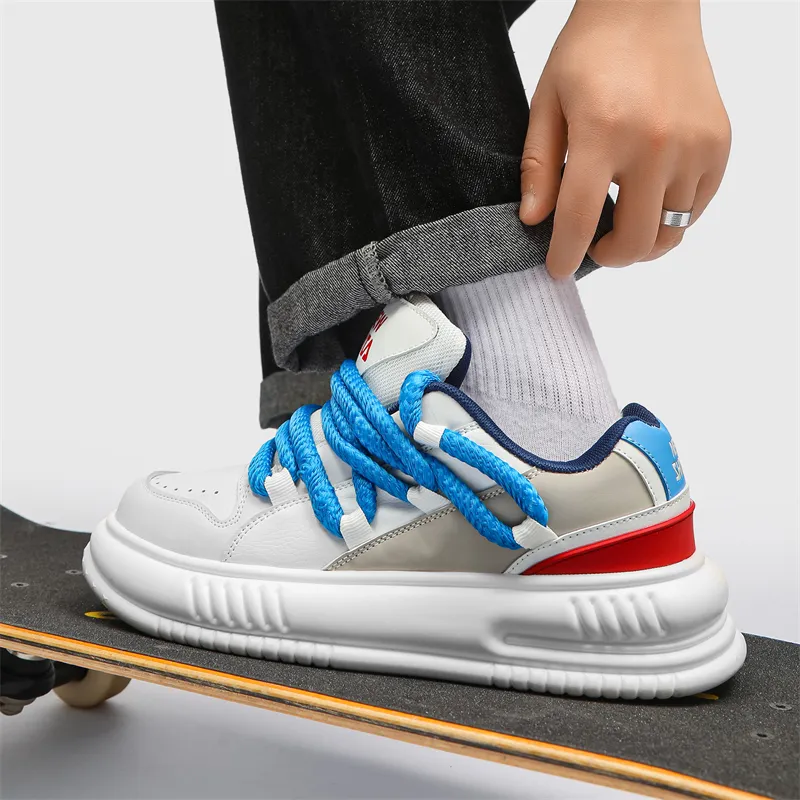 Grumpy Ram Anti-Slip Wear-Resistant Low-Top Skateboard Shoes Men's-9