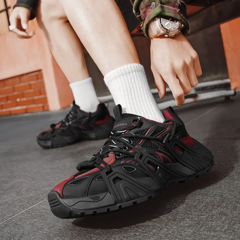 Grumpy Ram Wear Resistant Breathable Height Increasing Low Top Chunky Sneakers Men's-4