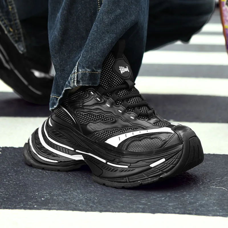Grumpy Ram Height Increasing Slip Resistant Low Top Chunky Sneakers Unisex-15