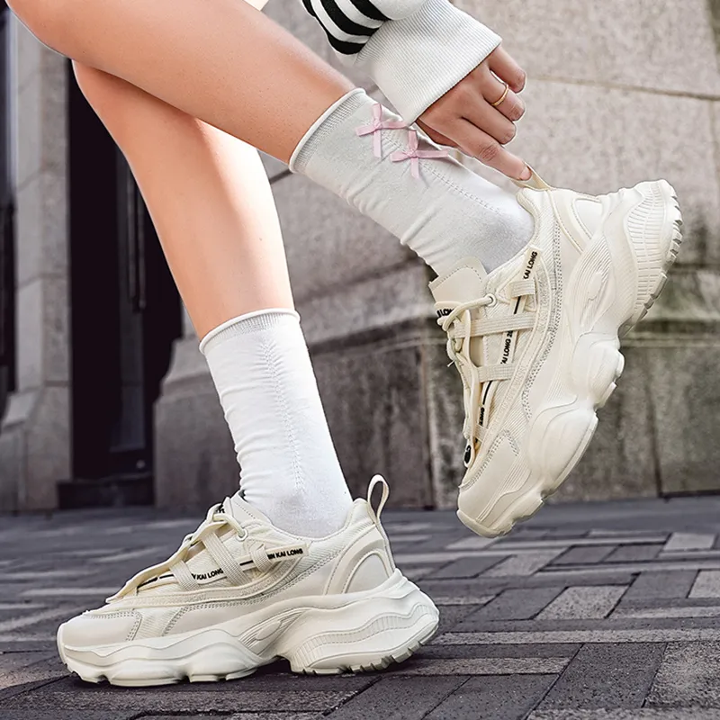 Grumpy Ram Anti Slip And Wear Resistant Height Increasing Low Top Chunky Sneakers Unisex-11