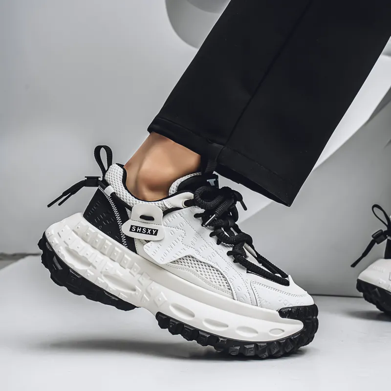 Grumpy Ram Breathable Height Increasing Low Top Chunky Sneakers Men's-9