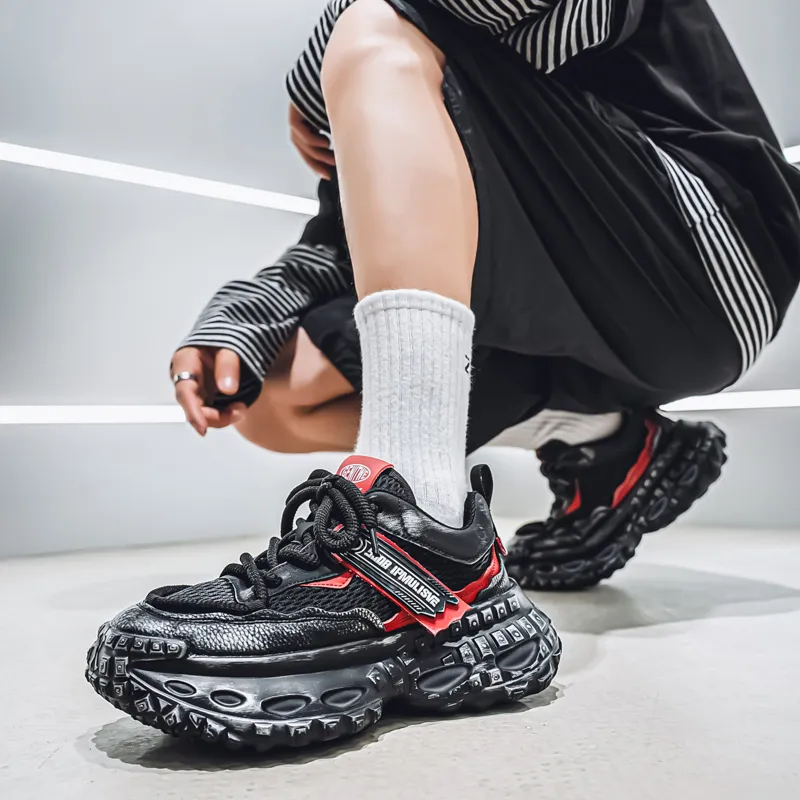 Grumpy Ram Breathable Height Increase Low Top Chunky Sneakers Men's-12