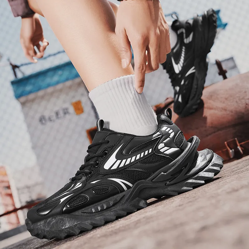 Grumpy Ram Breathable Height Increase Low Top Chunky Sneakers Men's-12