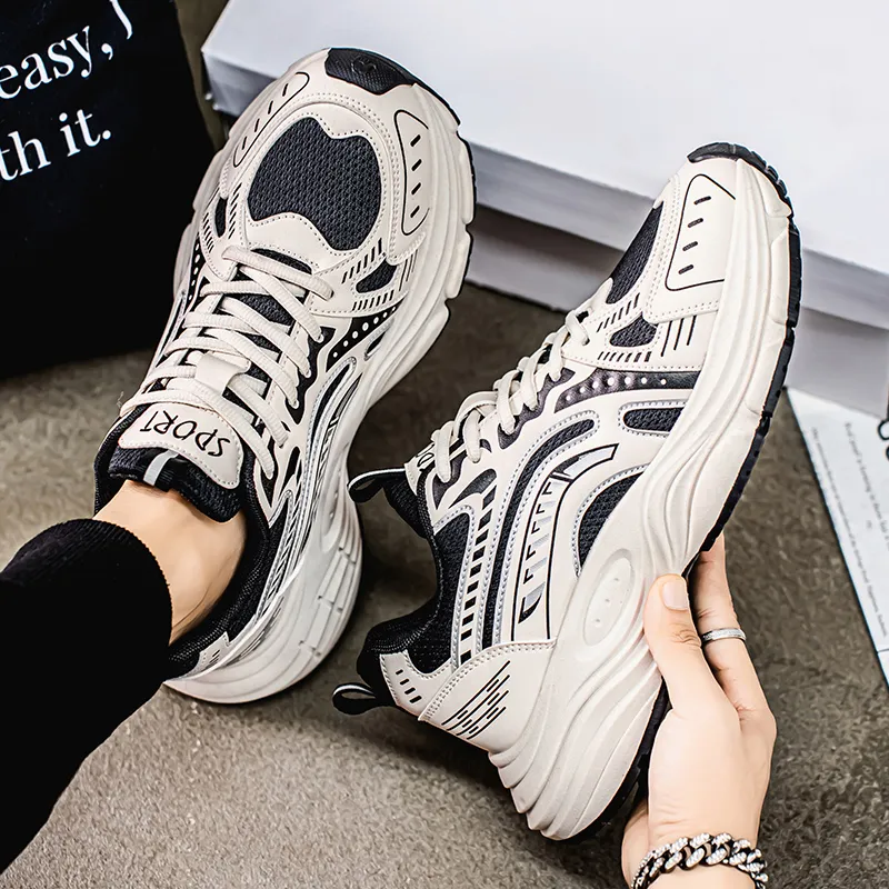 Grumpy Ram Anti Slip And Wear Resistant Height Increasing Low Top Chunky Sneakers Men's-8