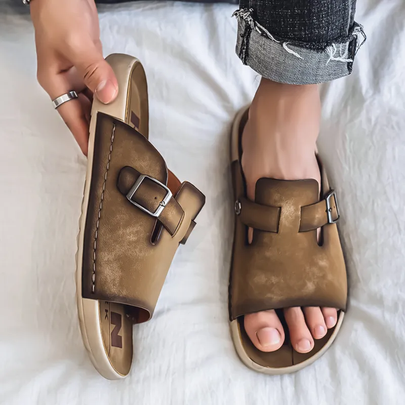 Grumpy Ram Slip Resistant Abrasion Resistant Slide Slippers Men's-1