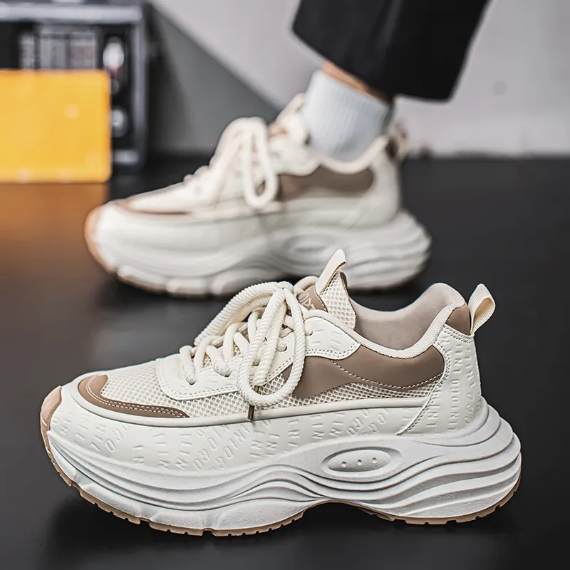 Grumpy Ram Breathable Height Increasing Lightweight Low Top Chunky Sneakers Men's-14
