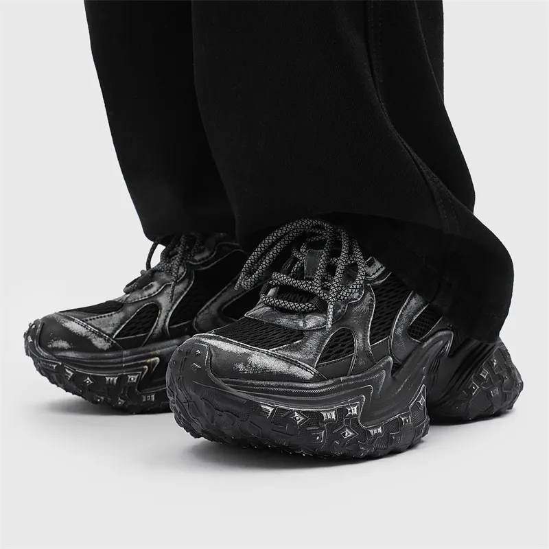 Grumpy Ram Breathable Height Increasing Low Top Chunky Sneakers Unisex-2