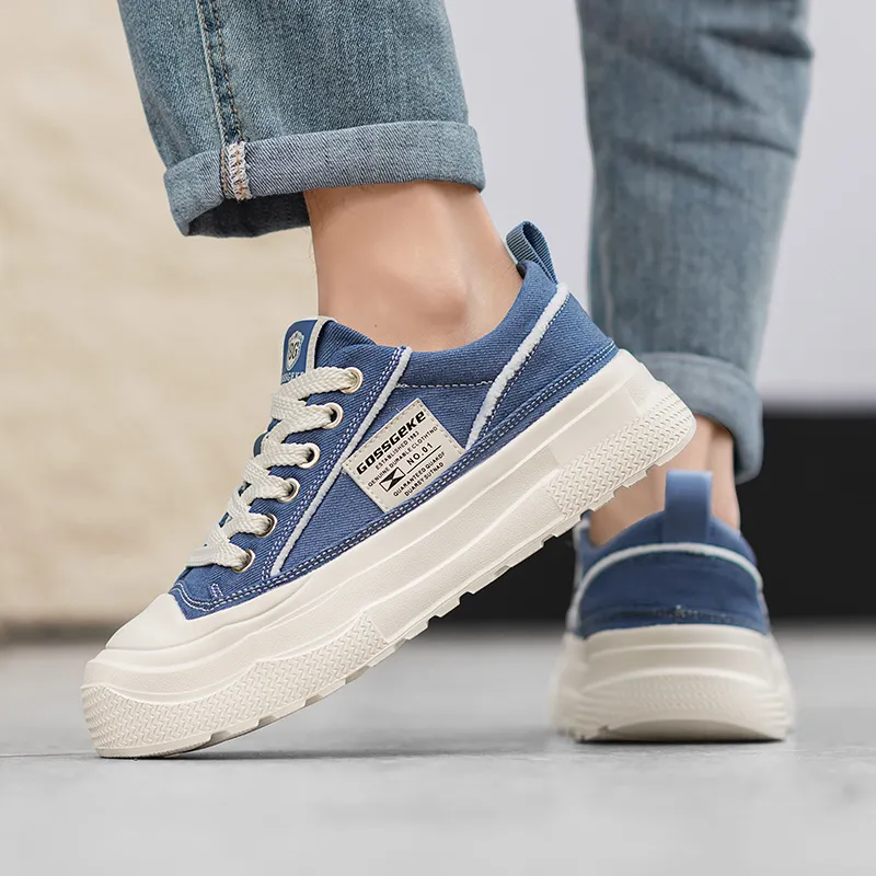 Grumpy Ram Breathable Height Increase Low Top Canvas Shoes Men's-8
