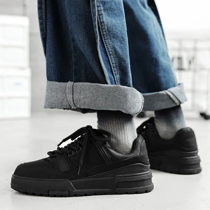 Grumpy Ram Height Increasing Wear-Resistant Lightweight Slip-Resistant Low-Top Skateboard Shoes Men's-3