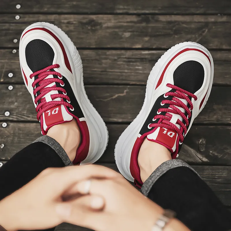 Grumpy Ram Height Increasing Wear-Resistant Slip-Resistant Low-Top Chunky Sneakers Men's-8