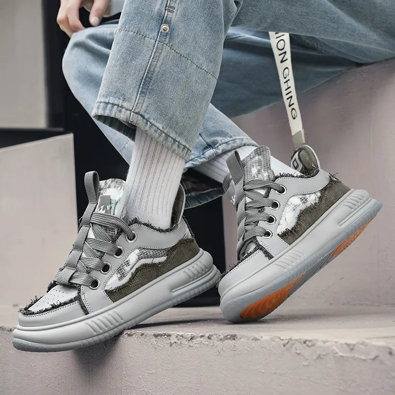Grumpy Ram Anti-Slip And Wear-Resistant Breathable Low-Top Skateboard Shoes Men's-9
