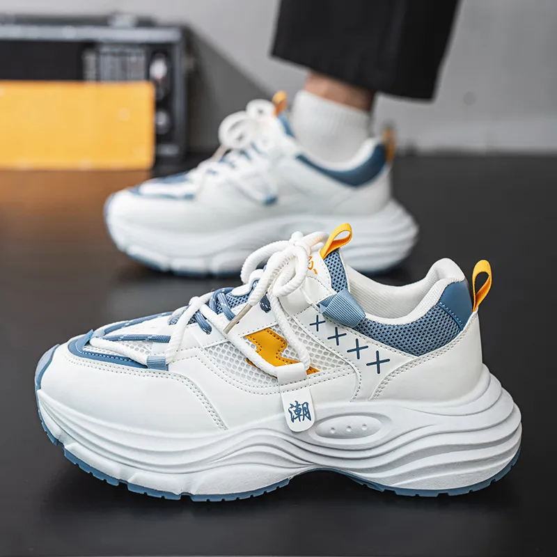 Grumpy Ram Breathable Height Increasing Low Top Chunky Sneakers Men's-3
