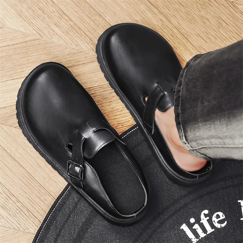 Grumpy Ram Abrasion Resistant Slip Resistant Closed Toe Slippers Men's Black-10