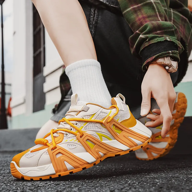 Grumpy Ram Wear Resistant Breathable Height Increasing Low Top Chunky Sneakers Men's-14