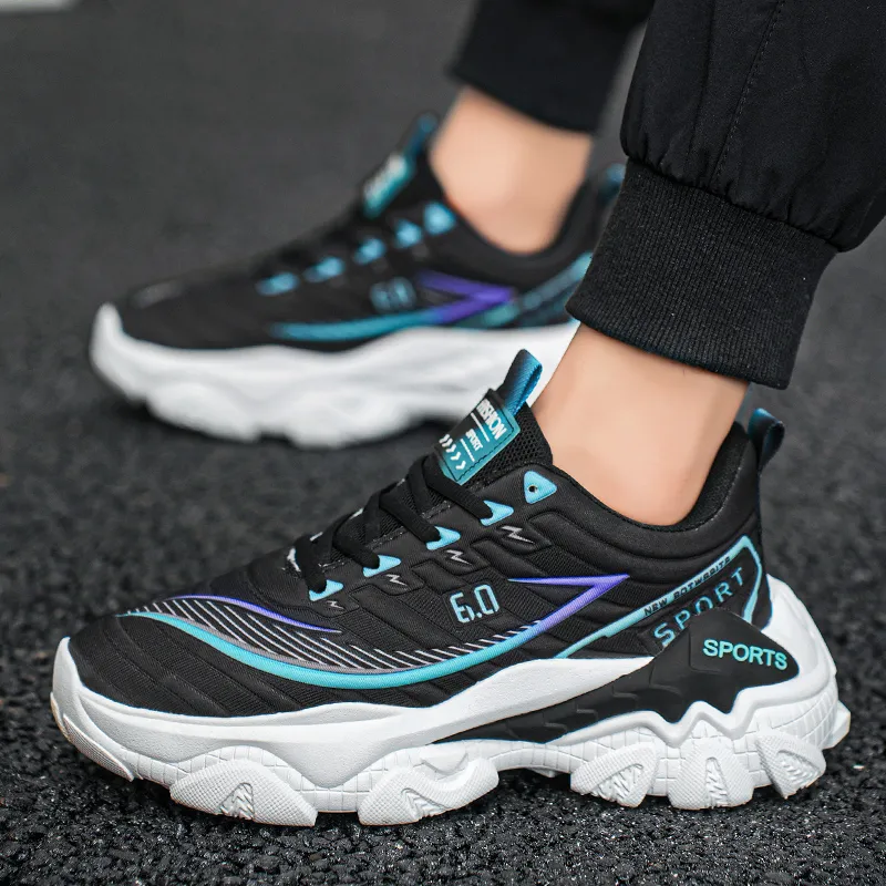 Grumpy Ram Breathable Lightweight Height Increasing Low Top Chunky Sneakers Unisex-9