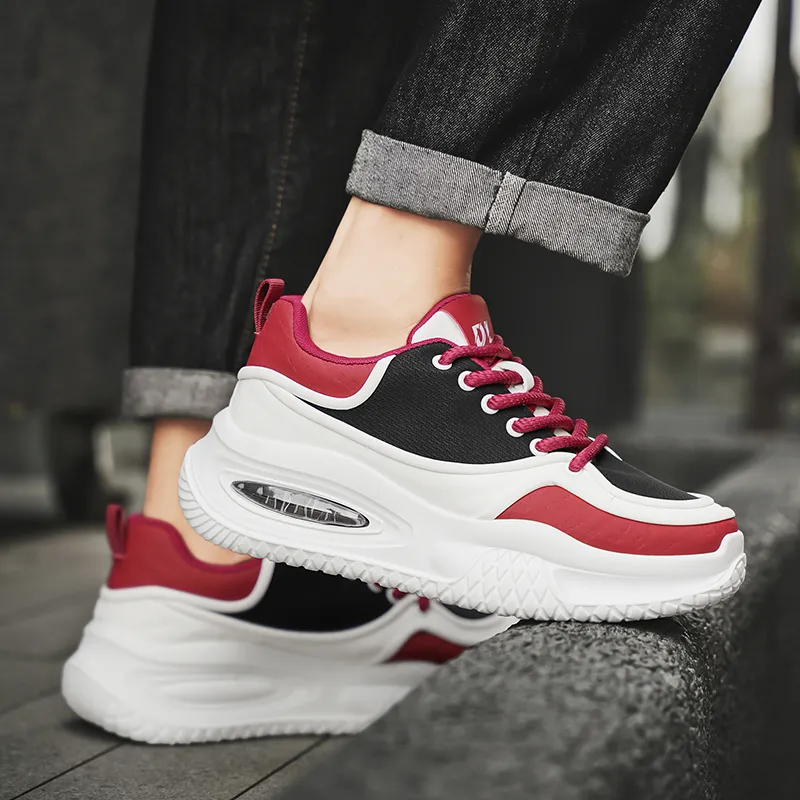 Grumpy Ram Height Increasing Wear-Resistant Slip-Resistant Low-Top Chunky Sneakers Men's-7