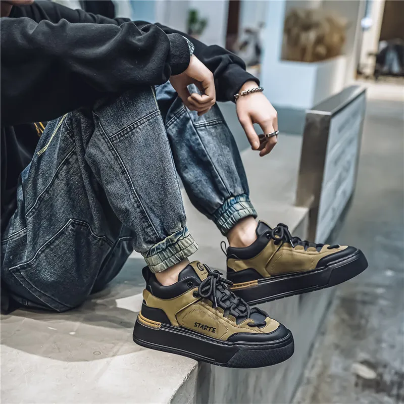 Grumpy Ram Anti-Slip Wear-Resistant Low-Top Skateboard Shoes Men's-9