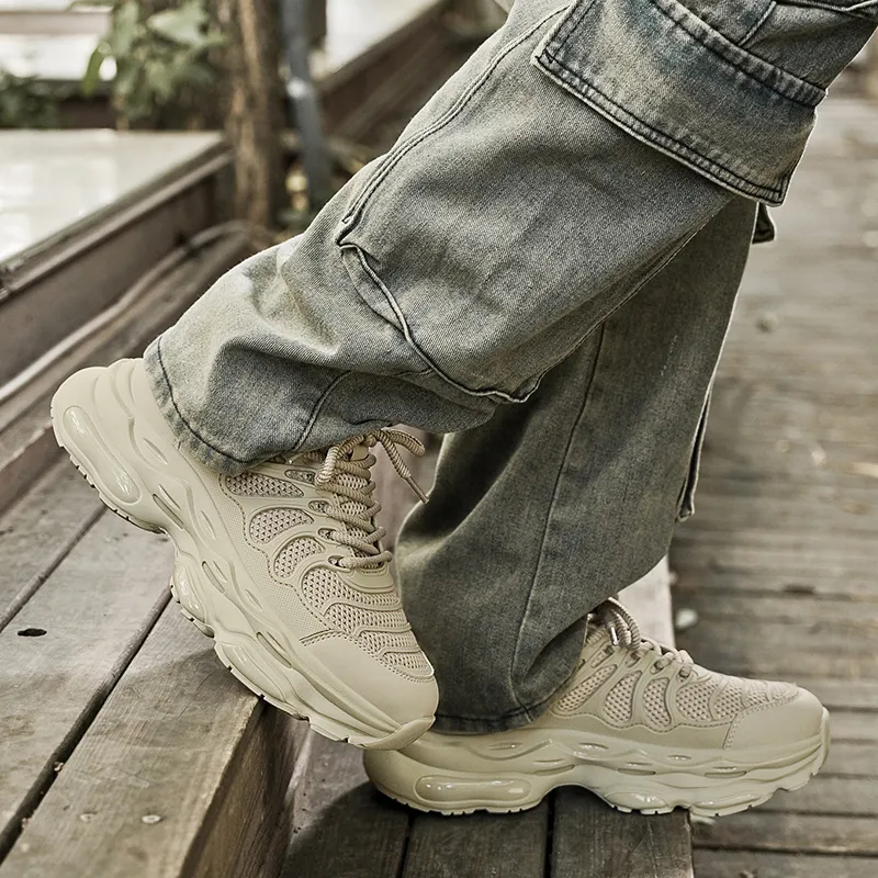 Grumpy Ram Slip Resistant, Breathable, Lightweight Low Top Chunky Sneakers Men's-6