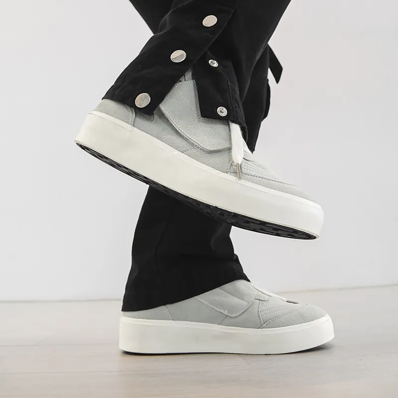 Grumpy Ram Anti-Slip Wear-Resistant High-Top Skateboard Shoes Men's-8