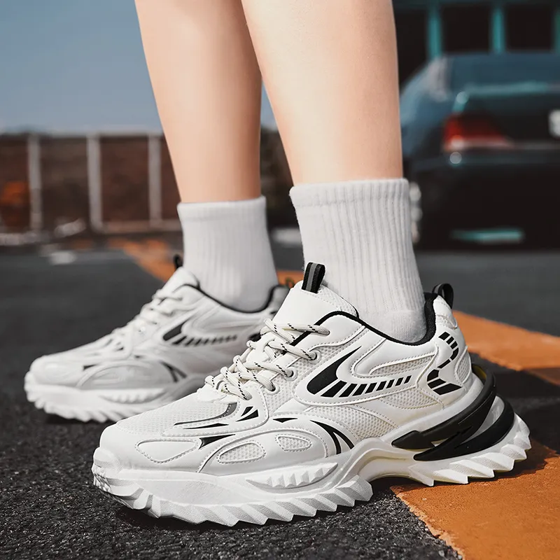 Grumpy Ram Breathable Height Increase Low Top Chunky Sneakers Men's-17