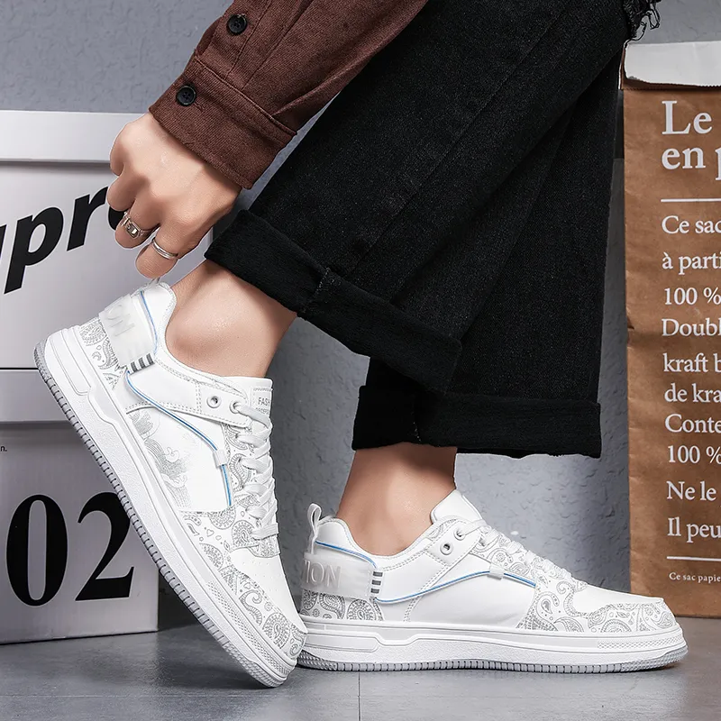 Grumpy Ram Chinese Fashion Trend Paisley, Niche Anti Slip Wear Resistant Low Top Skateboard Shoes Men's-7