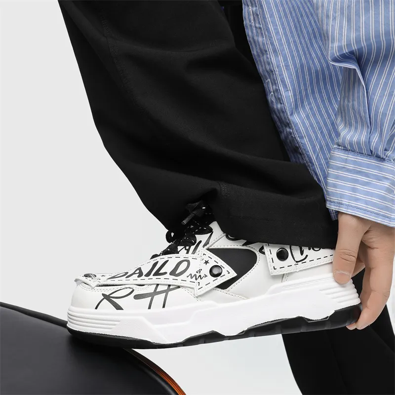 Grumpy Ram Anti Slip And Wear Resistant Height Increasing Low Top Skateboard Shoes Unisex-4