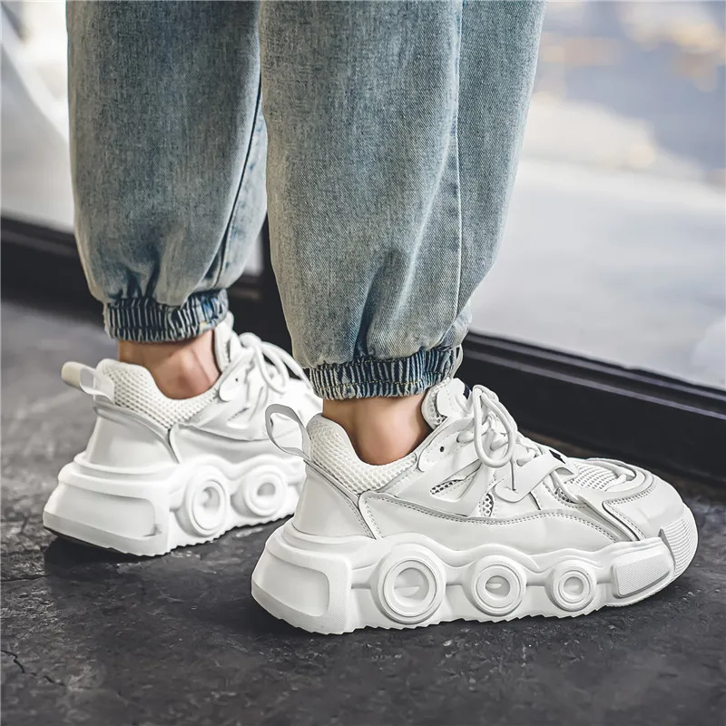 Grumpy Ram Anti Slip And Wear Resistant Breathable Low Top Chunky Sneakers Men's-3