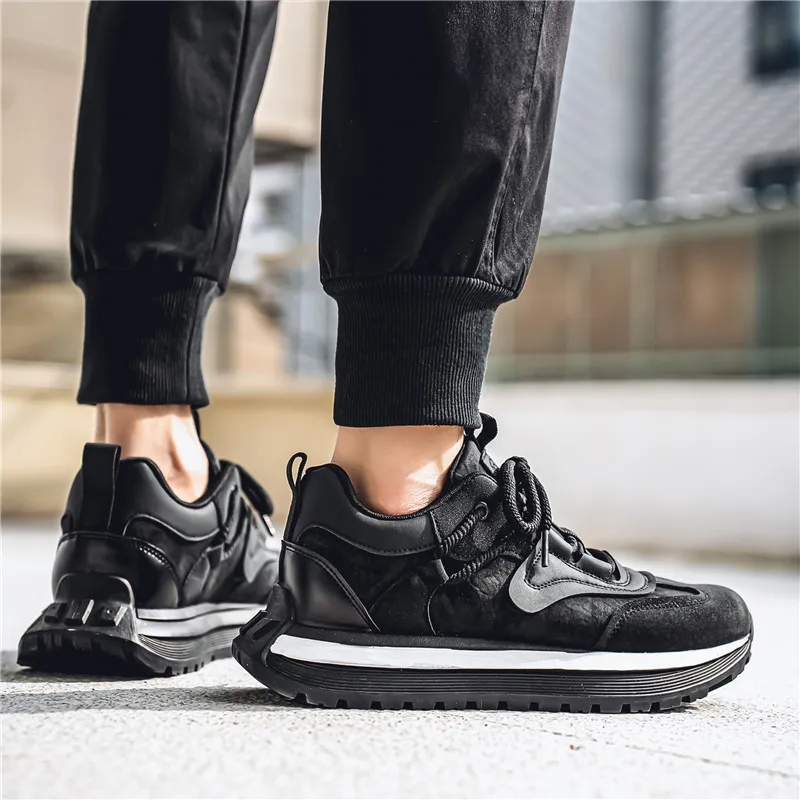 Grumpy Ram Anti Slip And Wear Resistant Height Increasing Low Top Casual Shoes Men's-16