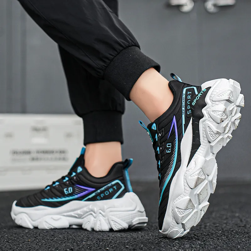 Grumpy Ram Breathable Lightweight Height Increasing Low Top Chunky Sneakers Unisex-10